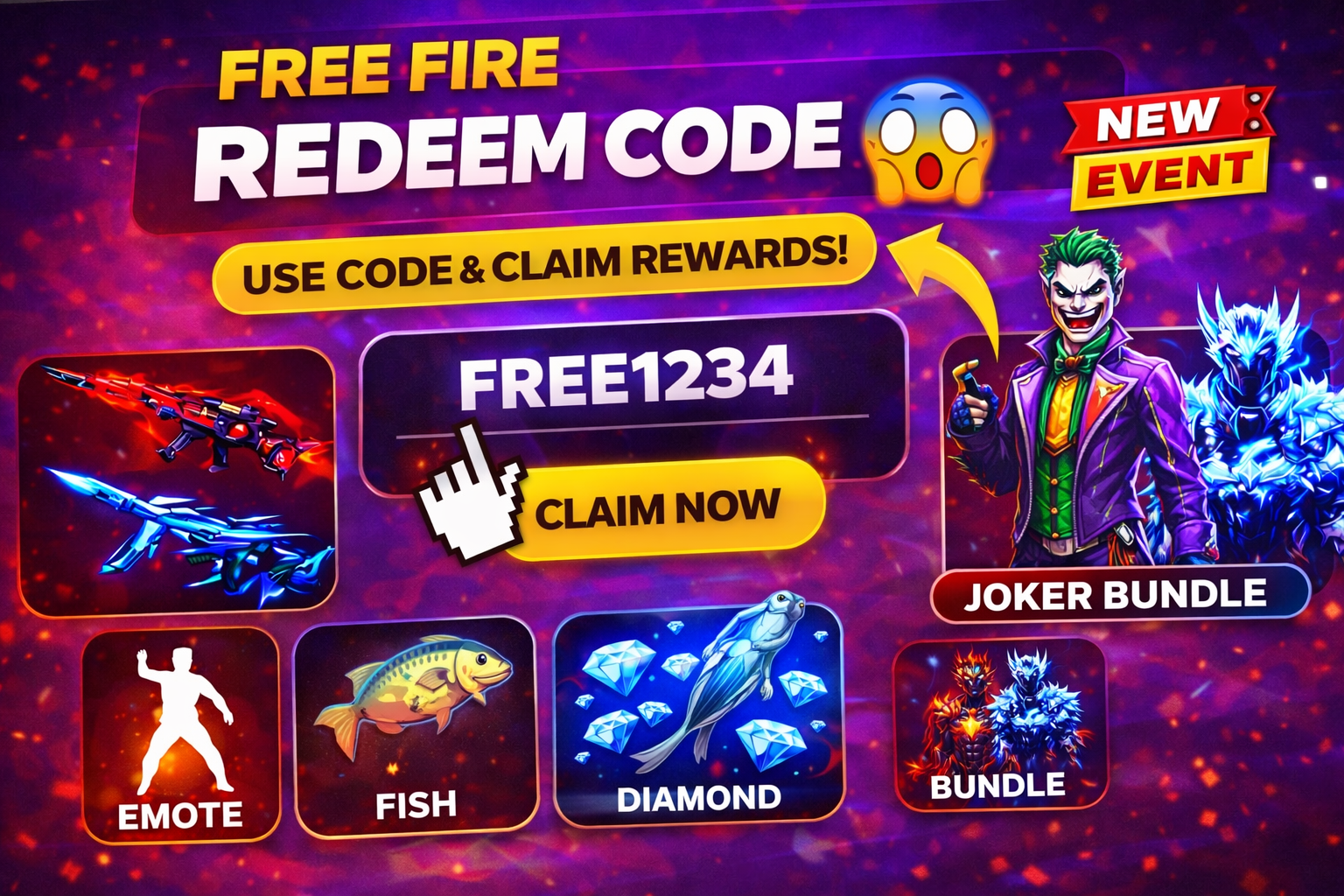 Free Fire Redeem Codes May 2026